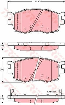 КОЛОДКИ ТОРМОЗНЫЕ ПЕРЕД TRW GDB3420