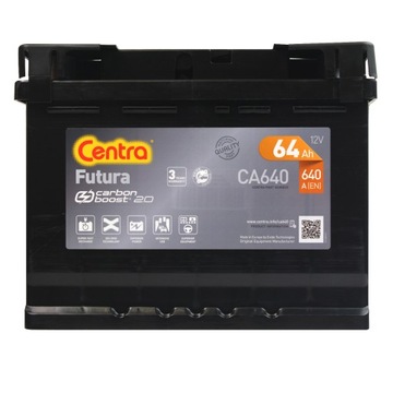 CENTRA FUTURA CARBON CA640 12V 64Ah 640A P+