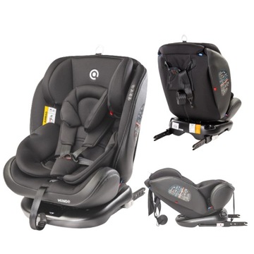 CARETERO MUNDO СИДЕНЬЕ АВТОМОБИЛЬНЫЙ ПОВОРОТНОЕ ISOFIX 0-36 KG ЧЕРНЫЙ