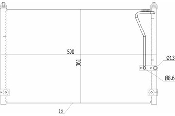 HART КОНДЕНСАТОР КОНДЕНСАТОР КОНДИЦИОНЕРА MAZDA 626 1.8 97-02