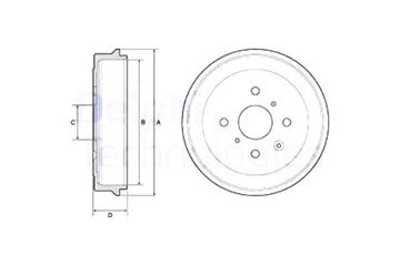 DELPHI БАРАБАНЫ ТОРМОЗНЫЕ 2 ШТУКИ. ЗАД CITROEN C1 C1 II PEUGEOT 107 108