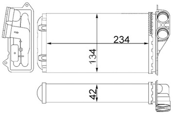 MAHLE ОБОГРЕВАТЕЛЬ CITROEN C1 PEUGEOT 107 1.0 06.05-09.14