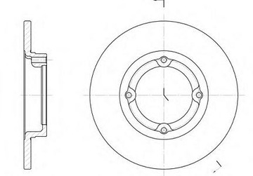 ДИСК ТОРМОЗНОЙ ПЕРЕД FIAT GRANDE PUNTO CORSA D