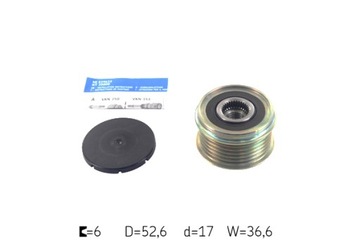 SKF КОЛЕСО ШКИВ ALTERN SKF VKM VKM 06207 NISSAN X-TRAIL 2.5 4X4 07-