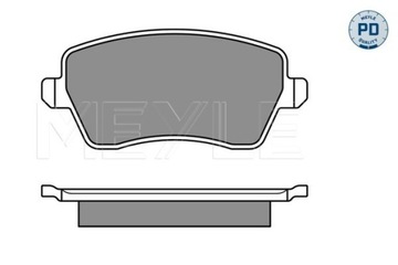 КОЛОДКИ HAM. OPEL P. AGILLA 07-/SWIFT 05- MEYLE 025 244 0317/PD КОМПЛЕКТ