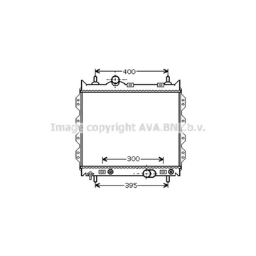 РАДИАТОР, СИСТЕМА ОХЛАЖДЕНИЯ ДВИГАТЕЛЯ AVA QUALITY COOLING CR2072