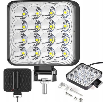 ФАРА РАБОЧАЯ 16 LED (СВЕТОДИОД ) ПРОТИВОТУМАНКА BUDOWLANY 48W