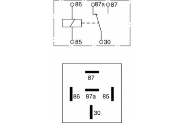 BOSCH РЕЛЕ УНИВЕРСАЛЬНИЙ 12V 30A LICZBA POŁĄCZEŃ 5 MERCEDES A