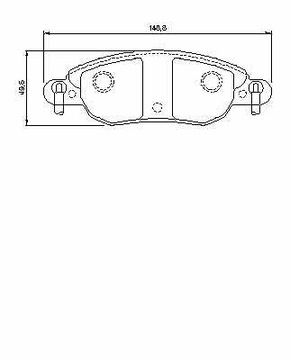 КОЛОДКИ ТОРМОЗНОЙ CITROEN C5 1,8 16V 01-