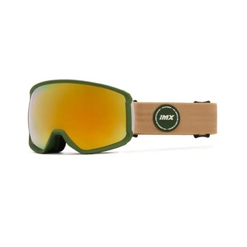 Gogle snowboardowe IMX PEAK Green Matt/Sand