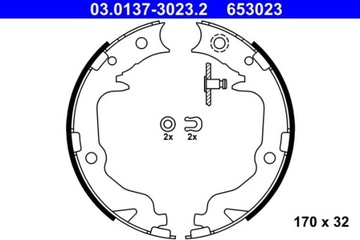 КОЛОДКИ ТОРМОЗНЫЕ РУЧНОГО CITROEN C4 1,6-1,8 HDI 12- 03.0137-3023.2