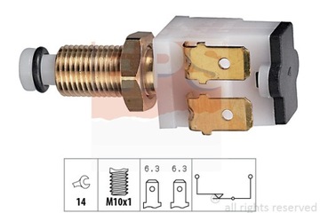 ВЫКЛЮЧАТЕЛЬ СВЕТА СТОП CITROEN 1-810-009 EPS