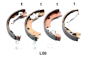 ASHIKA КОЛОДКИ ТОРМОЗНЫЕ КОМПЛЕКТ