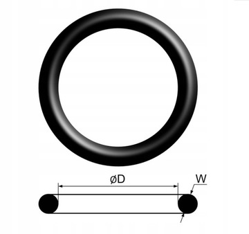 КОЛЬЦО 25X5 NBR70 РЕЗИНОВЫЙ OLEJOODPORNY, УПЛОТНИТЕЛЬ, КОМПЛЕКТ 1 ШТ