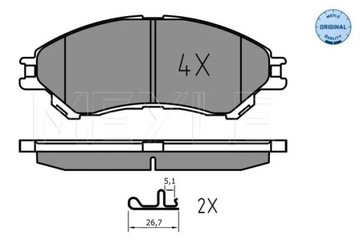 0252597916 КОЛОДКИ HAM. SUZUKI P. SX4/VITARA 1,0-1,6