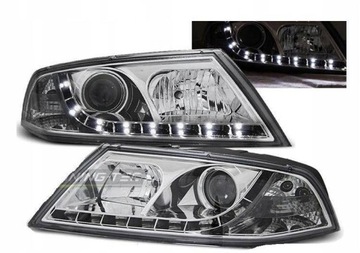 ФОНАРИ SKODA OCTAVIA II 2 04-08 LED (СВЕТОДИОД ) CHROME КСЕНОН