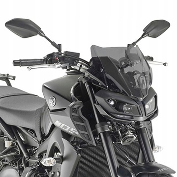 СТЕКЛО YAMAHA MT-09 (17-19) 28 X 36,5 CM ТОНИРОВАНОЕ Z КРЕПЛЕНИЯМИ