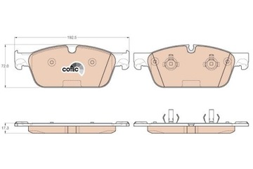 КОЛОДКИ ТОРМОЗНОЙ MERCEDES W166 M-KLASA 11- ПЕРЕД