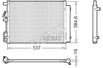 DENSO КОНДЕНСАТОР КОНДИЦИОНЕРА HYUNDAI TUCSON 2.0D 06.15-09.20