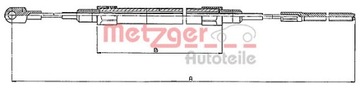 METZGER 10.415 CIĘGŁO, ТОРМОЗ СТОЯНОЧНИЙ