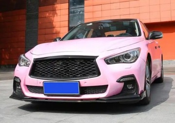 INFINITI Q50S 2018-2021 ДОКЛАДКА БАМПЕРА ПЕРЕДНЕГО GLOSSY BLACK SOBMART