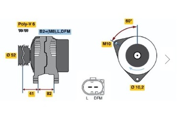 ГЕНЕРАТОР PORSCHE 911 1997 -2005