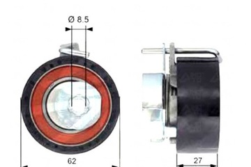 GATES РОЛИК НАТЯЖИТЕЛЬНЫЙ РЕМНЯ ГРМ VOLVO C30 S4