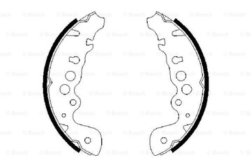 BOSCH КОЛОДКИ HAM. SUZUKI GRAND VITARA 98-05