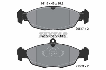 TEXTAR КОЛОДКИ HAM. OPEL P. ASTRA F CO