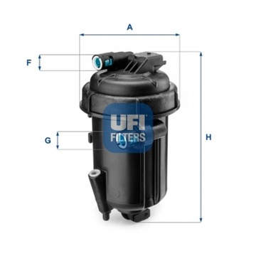 ФИЛЬТР ТОПЛИВА UFI 55.163.00