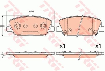 КОЛОДКИ ТОРМОЗНЫЕ ПЕРЕД KIA CEED/CERATO/PRO CEED 1,0-1,6 12-