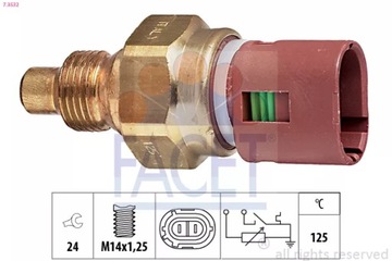 ДАТЧИК TEMP.WODY RENAULT 1,8-2,0 94- /L 1.830.532 FACET ДАТЧИК