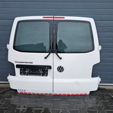 VW T5 РЕСТАЙЛ ДВЕРЬ SKRZYDŁOWE ПРАВАЯ ЛЕВАЯ ЗАД БЕЛЫЕ LB9A