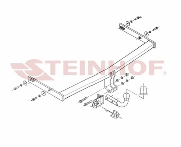 STEINHOF КРЮК БУКСИРОВОЧНЫЙ SEAT ALTEA XL 2006- , SEAT LEON 5D (OPRÓCZ WERSJI F