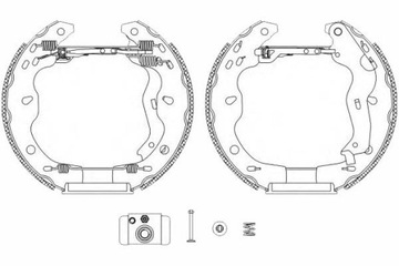 TEXTAR КОМПЛЕКТ КОЛОДОК HAM. SUZUKI SX4 1,5-2,0 DDIS 06- КОМПЛЕКТ. Z CYLINDERKAMI