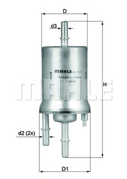 ФИЛЬТР ТОПЛИВА KNECHT KL 572 KL572