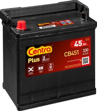 АККУМУЛЯТОР CENTRA PLUS CB451 45AH/330A 12V +L MOŻLIWY DOWÓZ МОНТАЖ