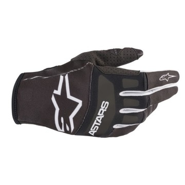 ПЕРЧАТКИ ALPINESTARS TECHSTAR BLACK/WHITE M BONUS