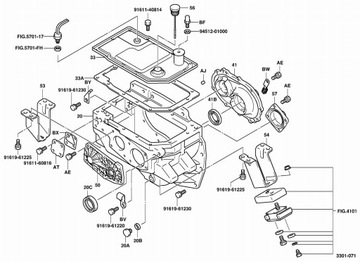 УПЛОТНИТЕЛЬ ВАЛА КОРОБКИ ПЕРЕДАЧ 41B TOYOTA