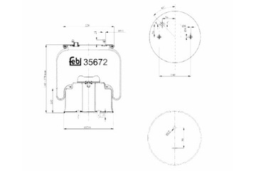 FEBI BILSTEIN ПЫЛЬНИК ПОДВЕСКИ ПНЕВМАТИЧЕСКОЙ ЗАД P SCANIA 4 BUS F K