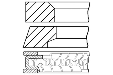 GOETZE 75 STD 1-1.2-2.85 КОМПЛЕКТ КОЛЬЦА ПОРШНЯ HONDA CAPA CIVIC V