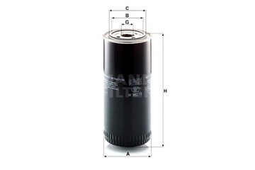 MANN-FILTER ФИЛЬТР ГИДРАВЛИЧЕСКИЙ DEUTZ FAHR D 4507 A D 4807 A D 5207 A