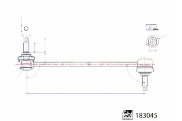 FEBI BILSTEIN СОЕДИНИТЕЛЬ СТАБИЛИЗАТОРА СТАБИЛИЗАТОРА ПЕРЕД L/P HYUNDAI KONA