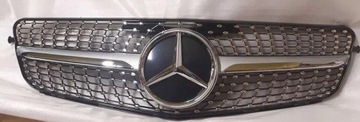 РЕШЁТКА РЕШЁТКА DIAMOND MERCEDES C W204 W 204 SILVER