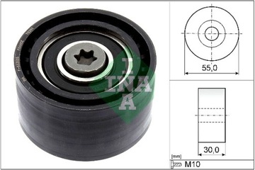 INA РОЛИК НАПРАВЛЯЮЩАЯ РЕМНЯ ГРМ DS DS 3 DS 4 II DS 7 CITROEN