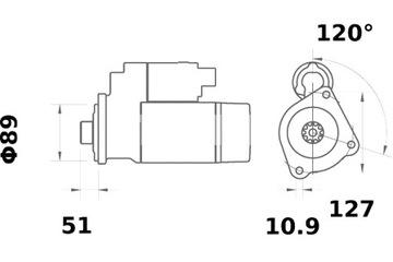 MAHLE СТАРТЕР NEW HOLLAND D180 IVECO 100 E 17 100 E 17 DP TECTOR