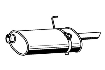 STARLINE ГЛУШНИК TL КІНЦЕВИЙ PEUGEOT 406 1.6I 1.8I 16V KAT 95-