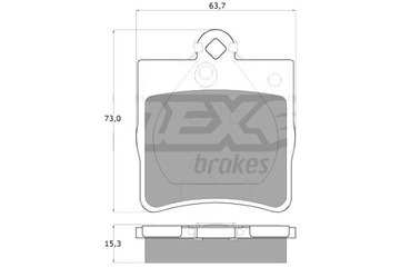 TOMEX BRAKES КОЛОДКИ ГАЛЬМІВНІ MERCEDES W202.W210 ЗАД