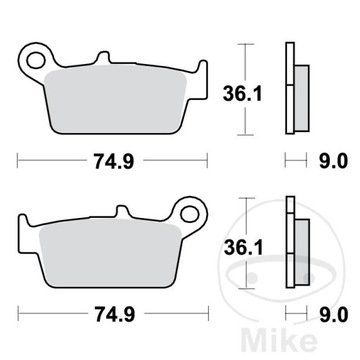 КОЛОДКИ ТОРМОЗНЫЕ ПЕРЕДНЯЯ TRW MCB665