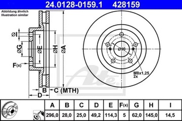 24.0128-0159.1 ДИСК HAM.PRZOD TOYOTA RAV 4 06-